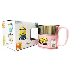 minions 小小兵 神偷奶爸系列 不銹鋼馬克杯 ME-710 250ml, 顏色隨機, 1個