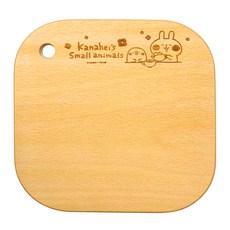 OTTO 崴昇 卡娜赫拉的小動物 櫸木鍋墊 KNH-6208 17.8 x 17.8 x 0.8cm, 午茶款 原木色, 1個