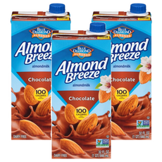 BLUE DIAMOND 藍鑽 巧克力風味杏仁飲，946ml，不含乳製品, 3瓶