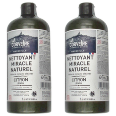 LA CORVETTE 法釩馬賽莊園 神奇污降解清潔劑 檸檬香味 法國原裝進口, 1L, 2瓶