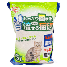 IRIS OHYAMA 愛麗思歐雅瑪 原味豆腐猫砂, 6L, 1包, IR-BC-T60, 原味