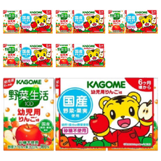 KAGOME 可果美 巧虎綜合蔬菜蘋果汁100ml*3, 300ml, 6組