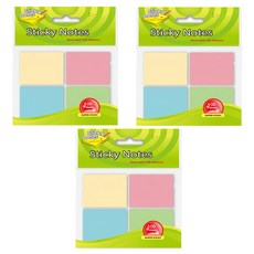 德德小品集 便利貼 38x50mm 400張 超級黏性, SJ-04, 4本, 3組