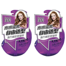 KANG FA 康髮 奇異繽紛水漾保濕雕 260ml, 自由造型 速乾不黏手 含保濕成分 葡萄紫, 2瓶