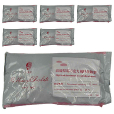 H&C 正慧食品 高級草莓巧克力風味鈕扣型, 1kg, 6包