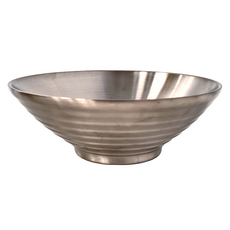 A-OK 日式拉麵碗 20cm #304 18-8 高級不鏽鋼, 1個, 銀色