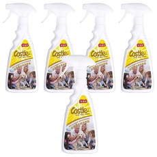 Castle 家適多 寵居實感消臭噴霧, 有效分解寵物的尿味和特殊體味, 7重防護機制, 無毒低敏貓狗適用, 500ml, 5瓶