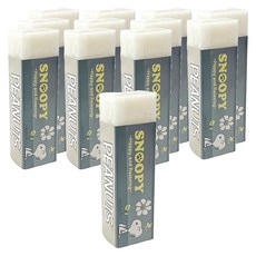 PEANUTS 史努比 小日子 黏屑型橡擦 SAER20-2 12個, 灰藍, 1組