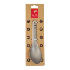 Keith Titanium 鎧斯 Ti5314 純鈦環保兒童湯匙, 13.9 x 4.1cm 13.5g, 1支