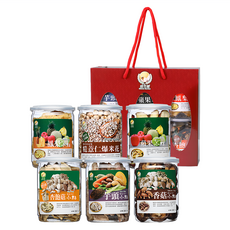 Global Garden 盛花園 健康鴻運 蔬果脆片小點禮盒 Set 6件 台灣嚴選新鮮蔬果菇類穀物製成 低溫真空乾燥 無負擔, 610g, 1組