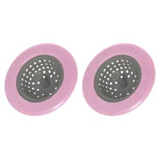 葉子小舖 小麥排水孔過濾網 北歐粉, 1組, 2個