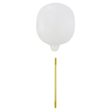 動手族 馬桶水箱浮球組，鉛合金桿，PE球，台灣製, 白色, 67g