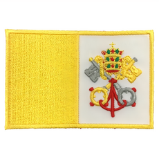 A-ONE 匯旺 梵諦岡 地標造型刺繡, 梵諦岡 地標造型刺繡 黃色 + 白色, 1個
