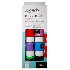 Mont Marte 蒙瑪特 紡織顏料套組 8色 20ml 手作DIY 易混合可調色 好上色 顏色飽和