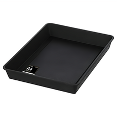 KEYWAY 聯府 皮革文件收納盒 A4, 黑色, 1層