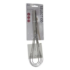 KAI 貝印 SELECT100 打蛋器, 銀色 + 白色, 1支