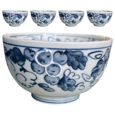 Ciao Li 僑俐餐瓷 日本製禮盒碗組 手繪甜菜, 藍色, 1組, 瓷碗