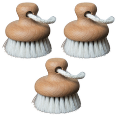 FALLER德國芙樂森詠木香 天然馬毛深層臉部按摩乾刷, 單一顏色, 3個, 1入