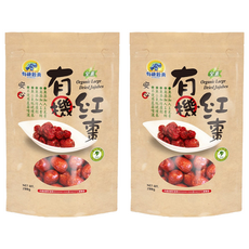 長青穀典 有機紅棗 無農藥栽培 口感自然甜美 肉質厚實柔軟, 200g, 2包