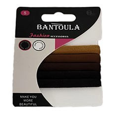 SY 超彈力毛巾圈5入-寬版, 咖啡色