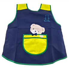 經典泰迪熊 輕便圍兜 - 深藍色 - 4號, 1件, 1件