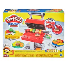 Hasbro 孩之寶 Play-Doh 培樂多 廚房系列BBQ美式烤肉遊戲組, 1盒, Multicolor, 786g