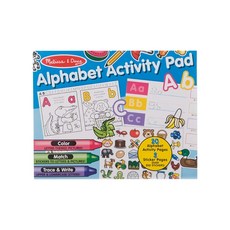 Melissa&Doug 瑪莉莎 貼紙簿 學習英文字母 L號, Alphabet Activity Pad