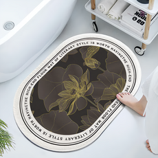 KOKOYI 升級版防霉可水沖軟式珪藻土吸水速乾防滑地墊, 19, 40 x 60 x 1cm