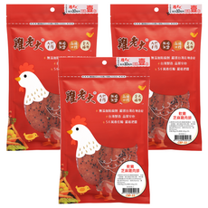 雞老大 軟嫩芝麻雞肉排 全犬種適用 低脂 無鹽, 芝麻雞肉, 90g, 3包