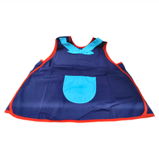 日系水手領結幼兒輕便圍兜-湖水藍-12號, 35%棉+65%聚酯纖維, 1件