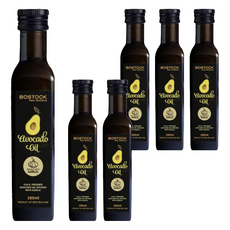 BOSTOCK 頂級初榨蒜香酪梨油，紐西蘭原裝進口，每瓶含20顆酪梨營養，深色瓶身設計, 250ml, 6瓶