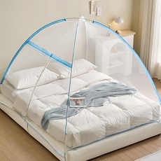 ALTTEURI 彈開式蚊帳, 藍色, 中(150 x 200 x 150cm)