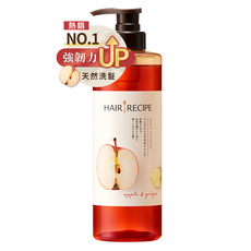 HAIR RECIPE 髮的食譜 防斷修護洗髮露 蘋果生薑, 530ml, 1瓶