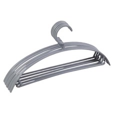 加寬肩防滑衣架 長40cm 高17.5cm 塑膠材質 白/藍/粉紅 乾濕兩用 無痕收納, 時尚灰, 1組