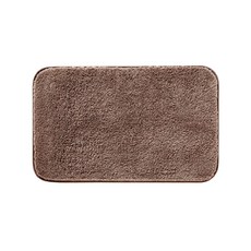 素色高毛絨加厚地墊 500g, 栗褐色