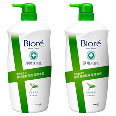 Biore 蜜妮 淨嫩沐浴乳 抗菌清爽型 綠茶, 1kg, 2瓶
