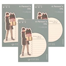 CARD LOVER 信的戀人 信的戀人便利貼, 禮物, 3本, 30張