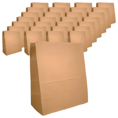 牛皮紙方形抱袋，寬260 x 高300 x 摺邊140 mm，厚度75磅, 262120, 50個