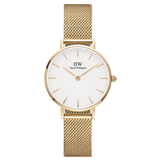 Daniel Wellington 手錶 不鏽鋼錶殼 直徑28mm 不鏽鋼錶帶 長度18cm 30m防水