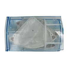 華冠牌 透明旋轉角落置物架, 透藍色 + 白色, 1個