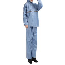 成人兩件式雨衣 XXL(適用160~170cm) 莫蘭迪藍