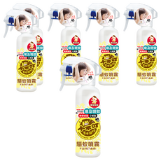 小不叮 草本驅蚊噴霧 升級版 嬰幼兒用, 有機精油, 不含DEET, 360度倒著噴, 200ml, 6瓶