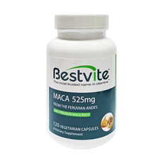 Bestvite MACA膠囊 525mg 素食膠囊, 650mg, 120顆, 1罐