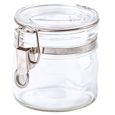 SEISHO 星硝 扣式玻璃密封罐, 0.5L/1L, 日本製造, 500ml, 1個