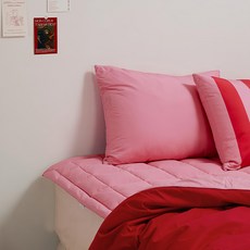 BODYLUV 雙人蓬蓬被子 BDLV21142, 淡粉色 + 西瓜紅