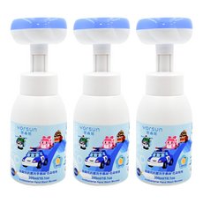 YOrSUn 悠森兒 POLI 波力 抗菌洗手慕絲 花朵泡泡, 清新柚香, 300ml, 3瓶