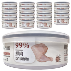 Nice u 毛樂趣 二合一9號主食罐, 雞肉 + 益生菌, 80g, 24罐