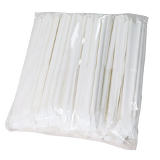 OMAX 環保斜口單支包裝紙吸管, 食品級原紙, 無淋膜, 台灣製造, 通過SGS, 口徑8mm, 長度21cm, 200支/包, 1包