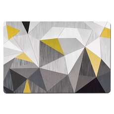 防滑吸水軟式奈米絨地墊 幾何圖案, 1個