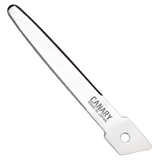 CANARY 長谷川刃物 紙箱小子 紙箱切刀替刃 伸縮型專用 不鏽鋼, 114 x 18 x 1mm, 1個